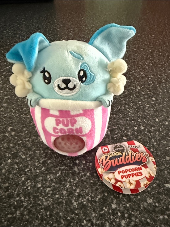 top trenz beadie buddies Other - Beadie Buddies Popcorn Puppies Plush Toy - Blue Pupcorn Puppy